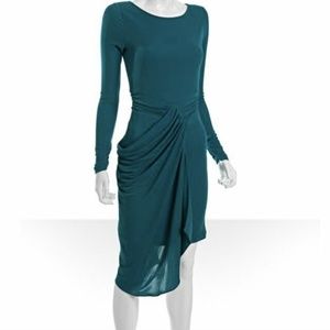BCBG jade green stretch dress